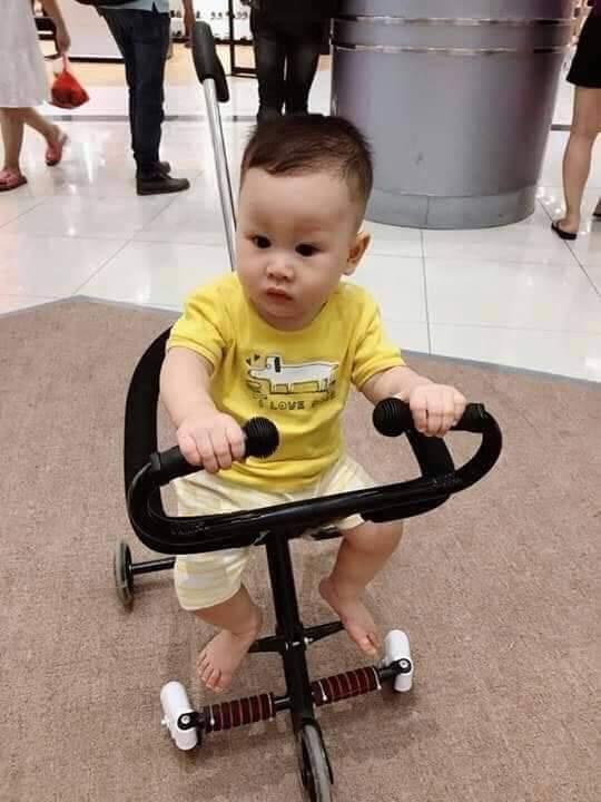 XE ĐẨY SIÊU THỊ 5 BÁNH GẤP GỌN CHO BÉ