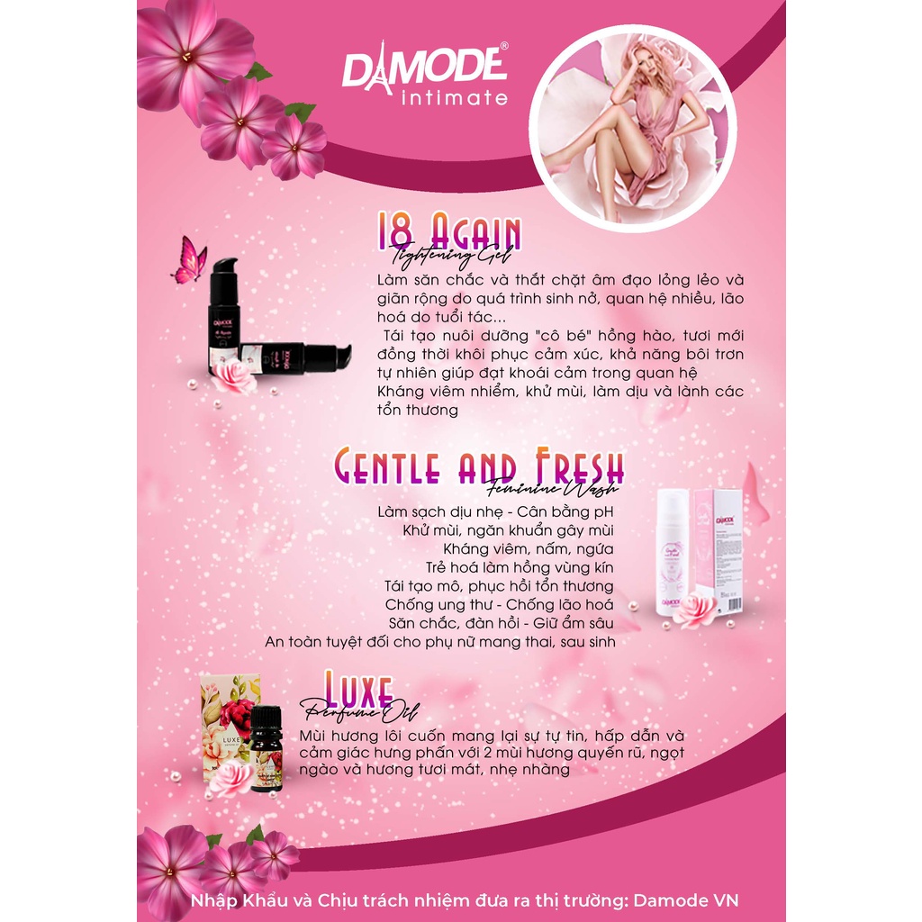 [ Chính Hãng] Combo 3 Sản Phẩm Thanh Xuân 18 Again Damode cho nữ