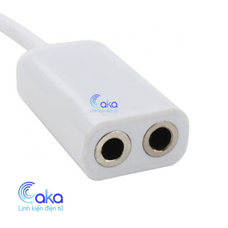 Cáp chia Audio 3.5mm 1 ra 2 cổng 3.5mm dài 15cm
