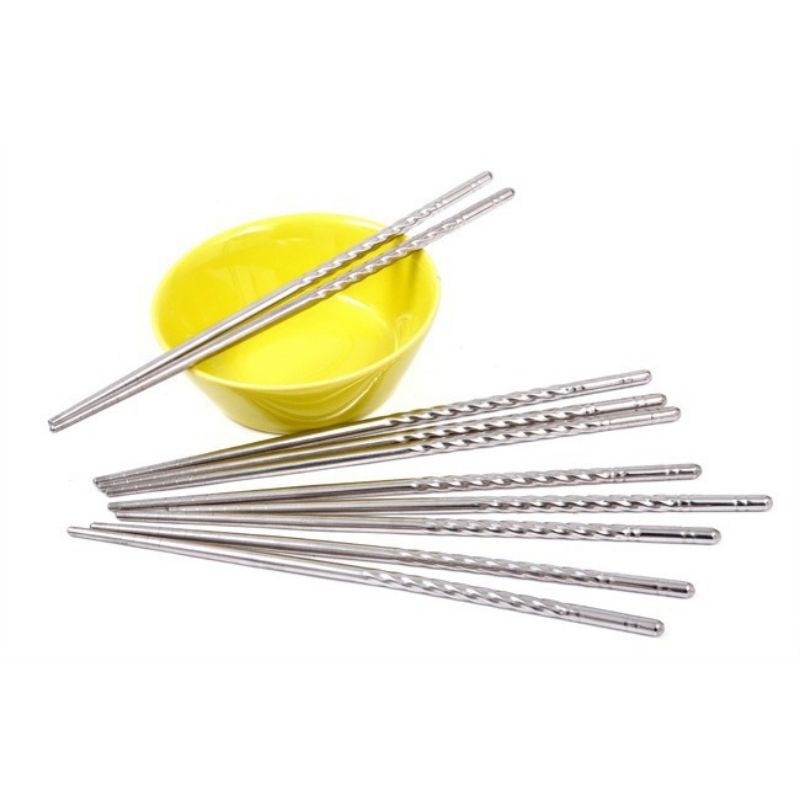 Đũa Inox Vỉ 5 Đôi Đũa