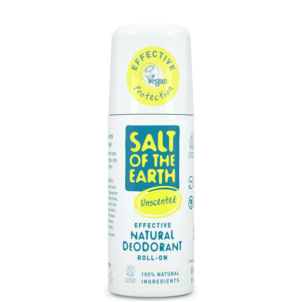 Salt of the Earth, Unscented Natural Roll-On Deodorant 75ml