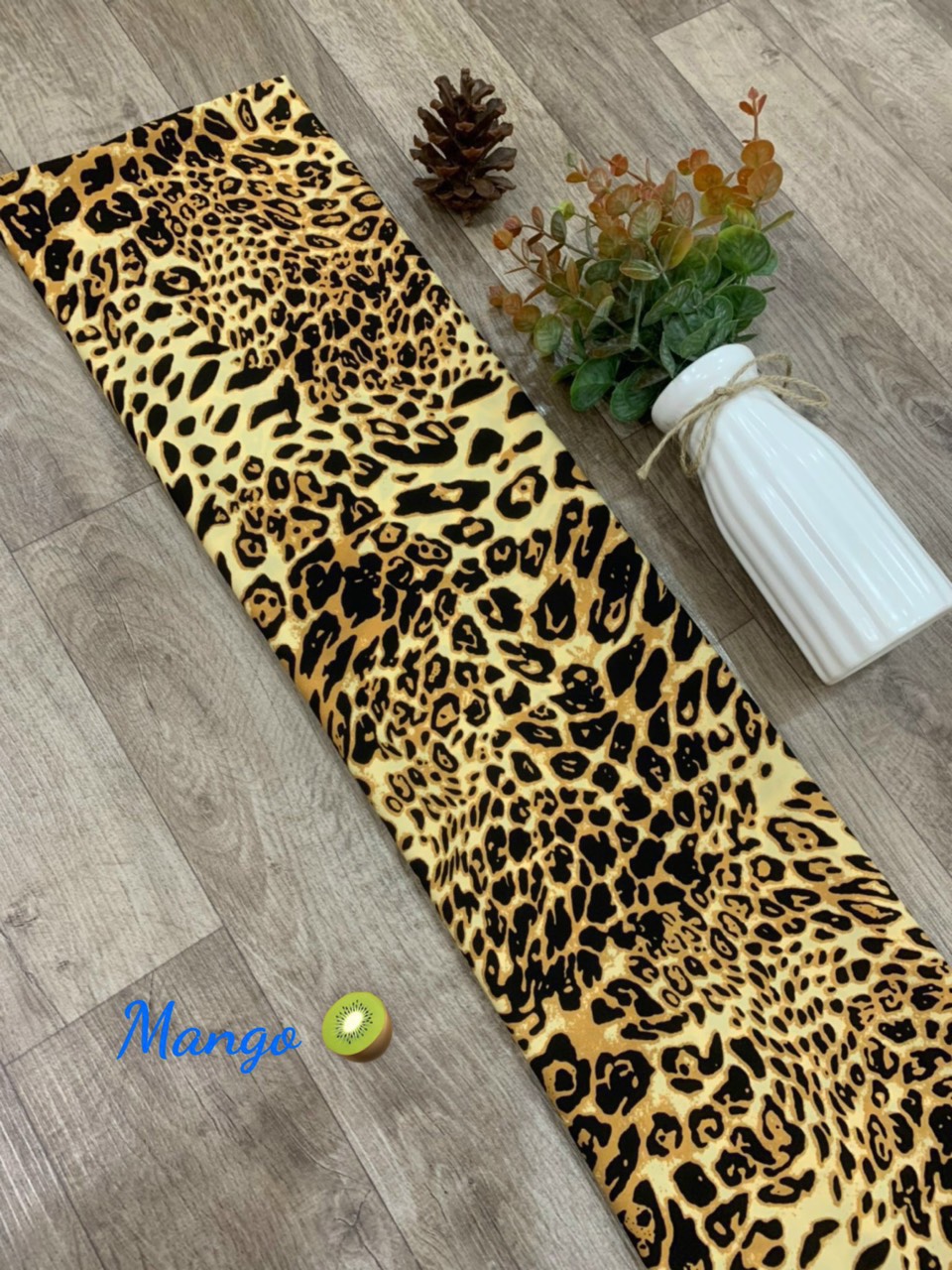 Vải Lụa Mango Họa Tiết Cheetah & Hoa Văn 1m55 - Xuất Xứ Việt Nam