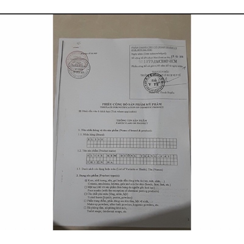 Kem Elise dưỡng trắng và cải thiện da 15g