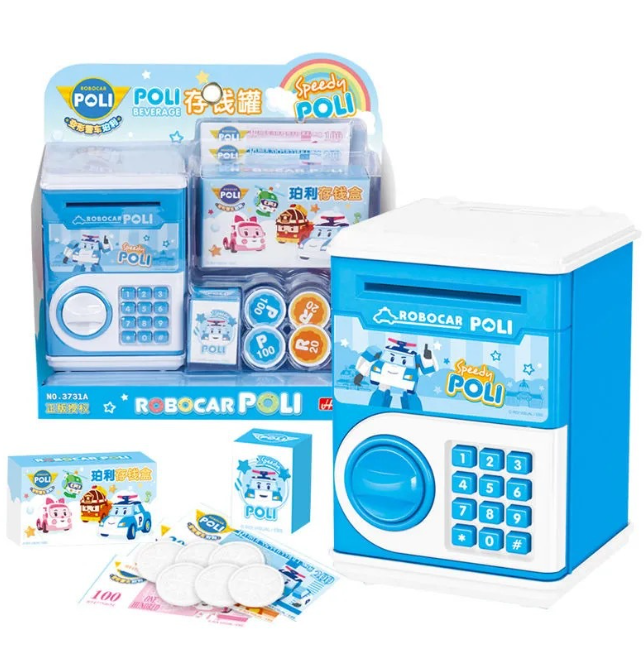 Két sắt mini POLI cho bé chạy pin