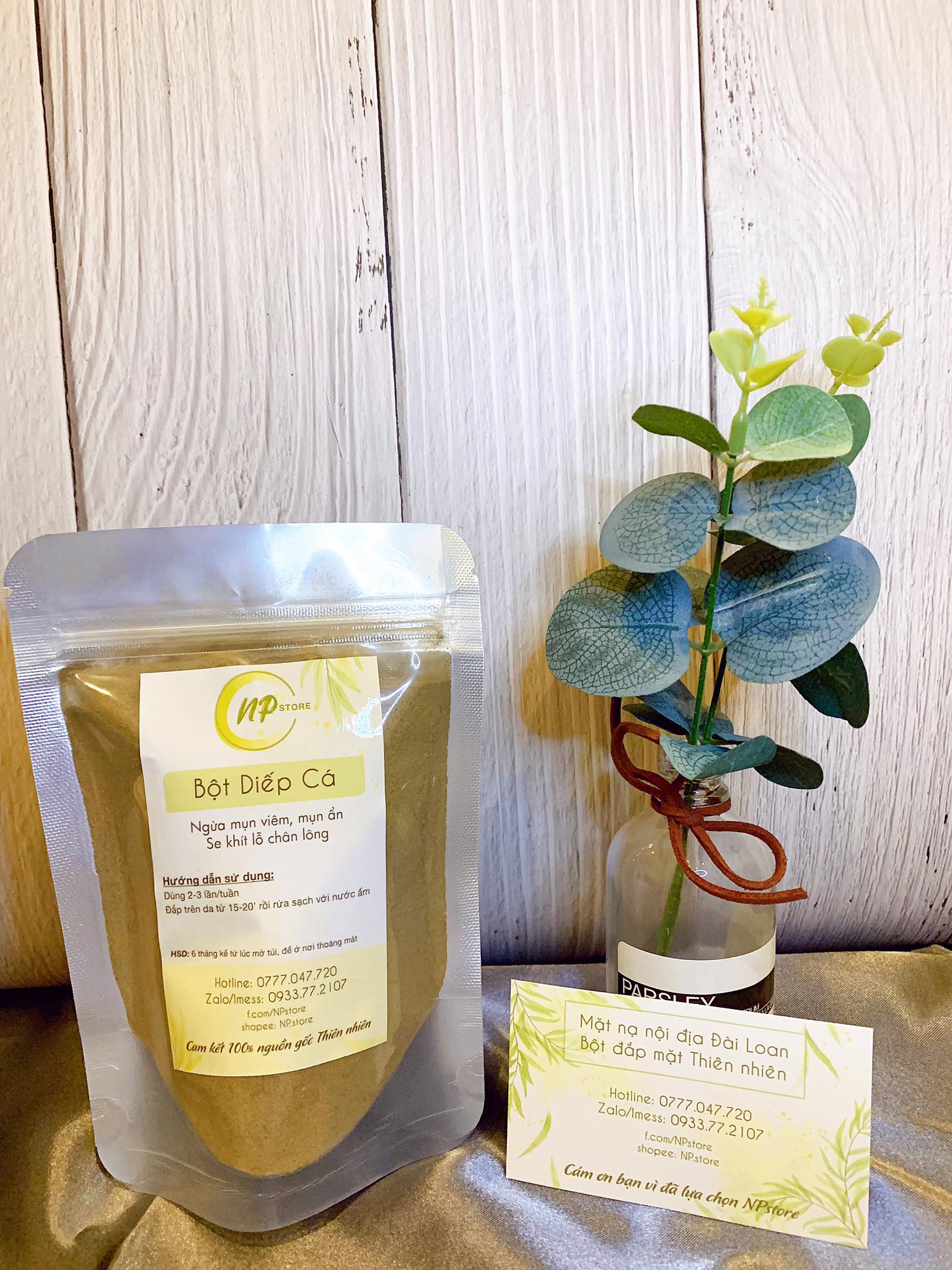 Bột diếp cá nguyên chất organic 50GR