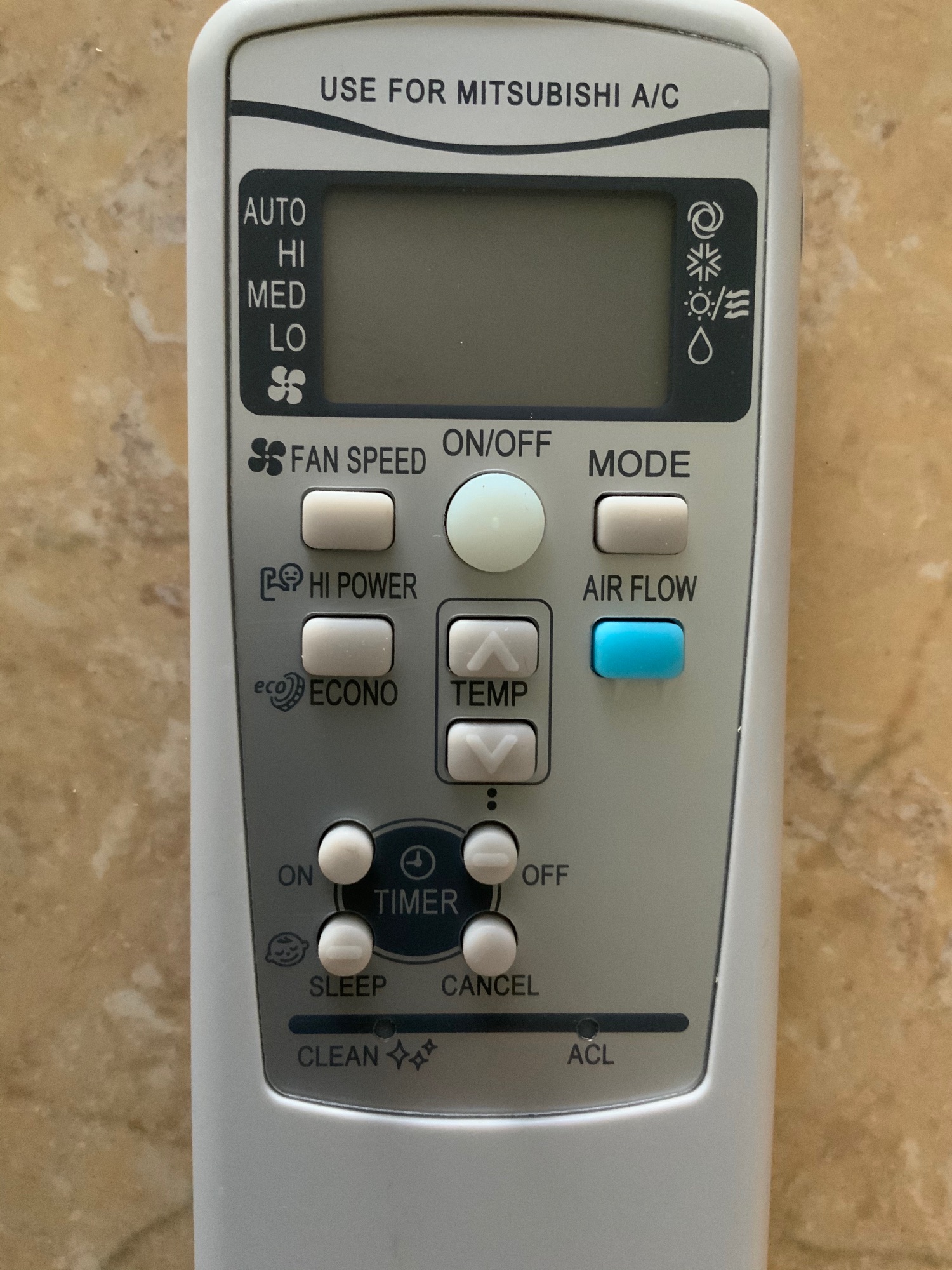Điều khiển điều hoà Mitsubishi Heavy