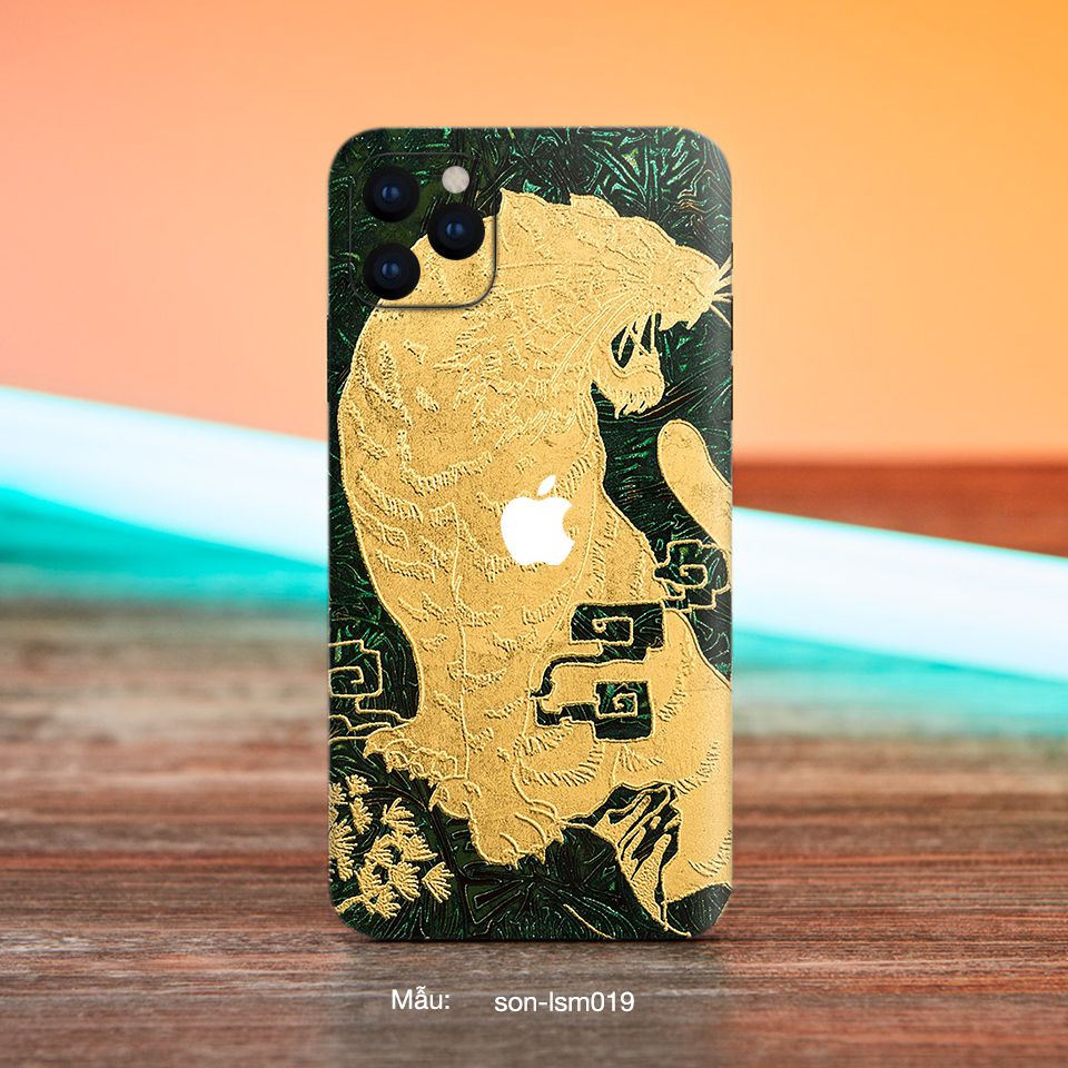 Miếng dán skin mẫu Hổ Toạ Sơn - lsm019 cho iPhone 7 Plus, 8 Plus, X, XS, XS Max, 11, 11 Pro, 11 Pro Max