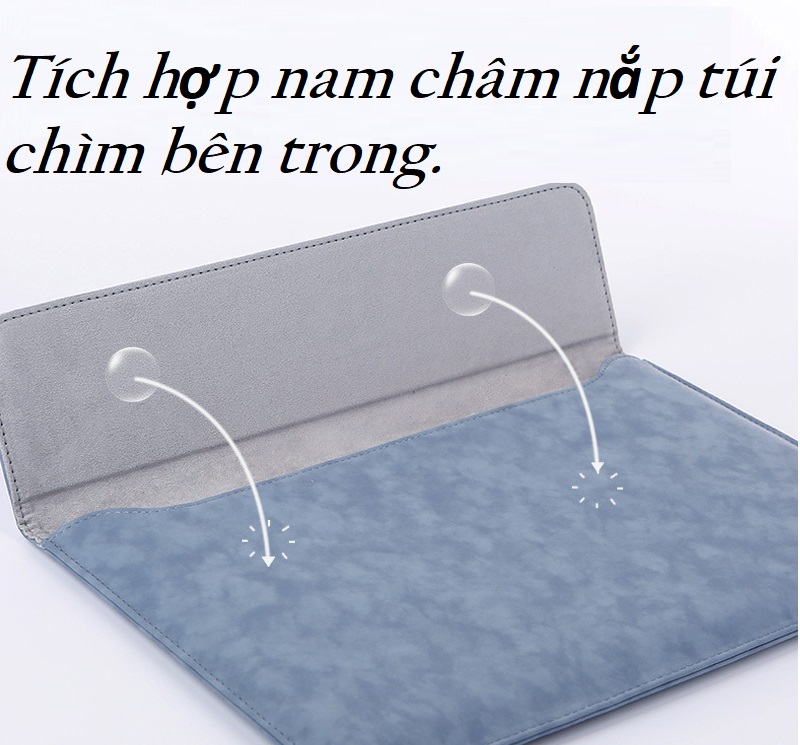 Túi chống sốc da kiểu ngang cho laptop, Macbook.