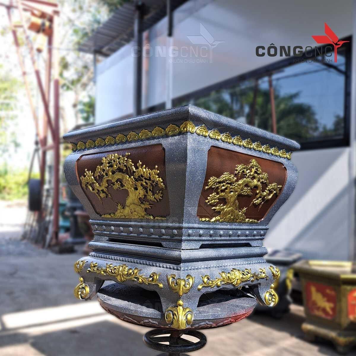 khuôn đúc chậu vuông 55 và chân đôn (Tùng +Đào hết hợp)