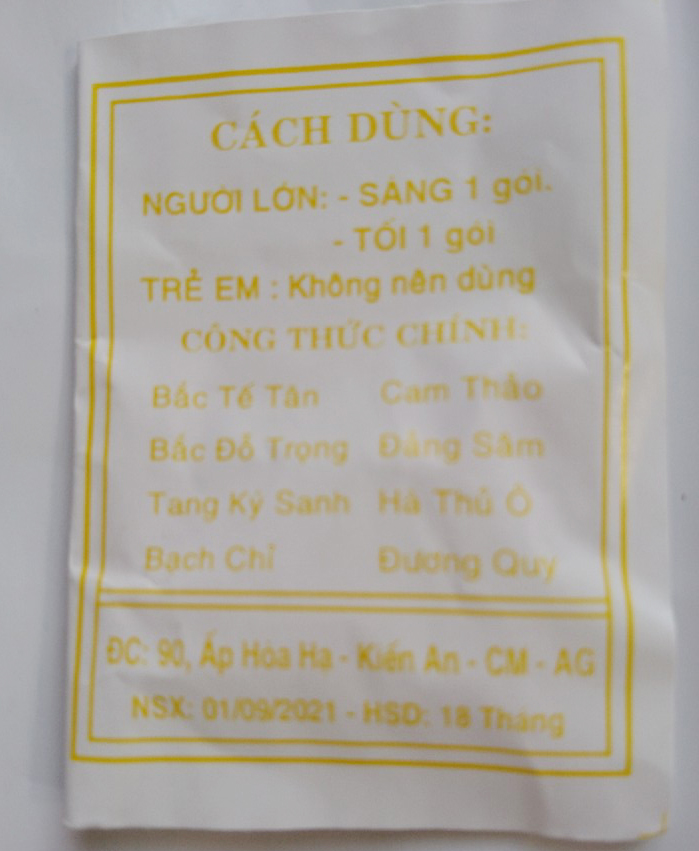 [Đông y-Chính gốc] 50 Gói Thấp khớp Đỗ Thái Nam (bì màu vàng-loại 20 viên)