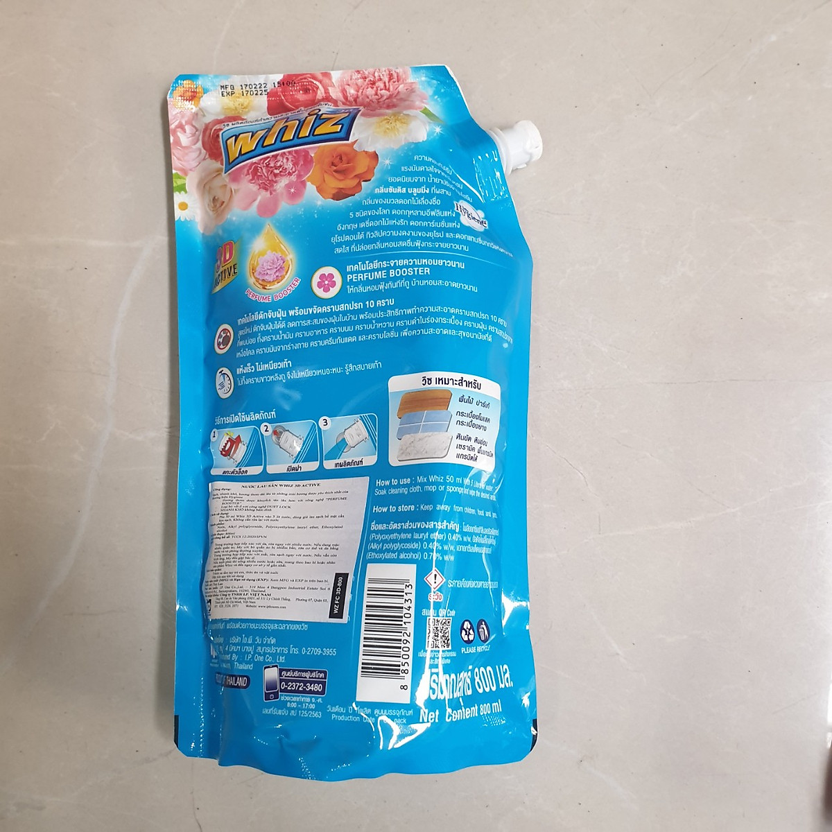 Nước Lau Sàn Whiz Thái Lan 800ml