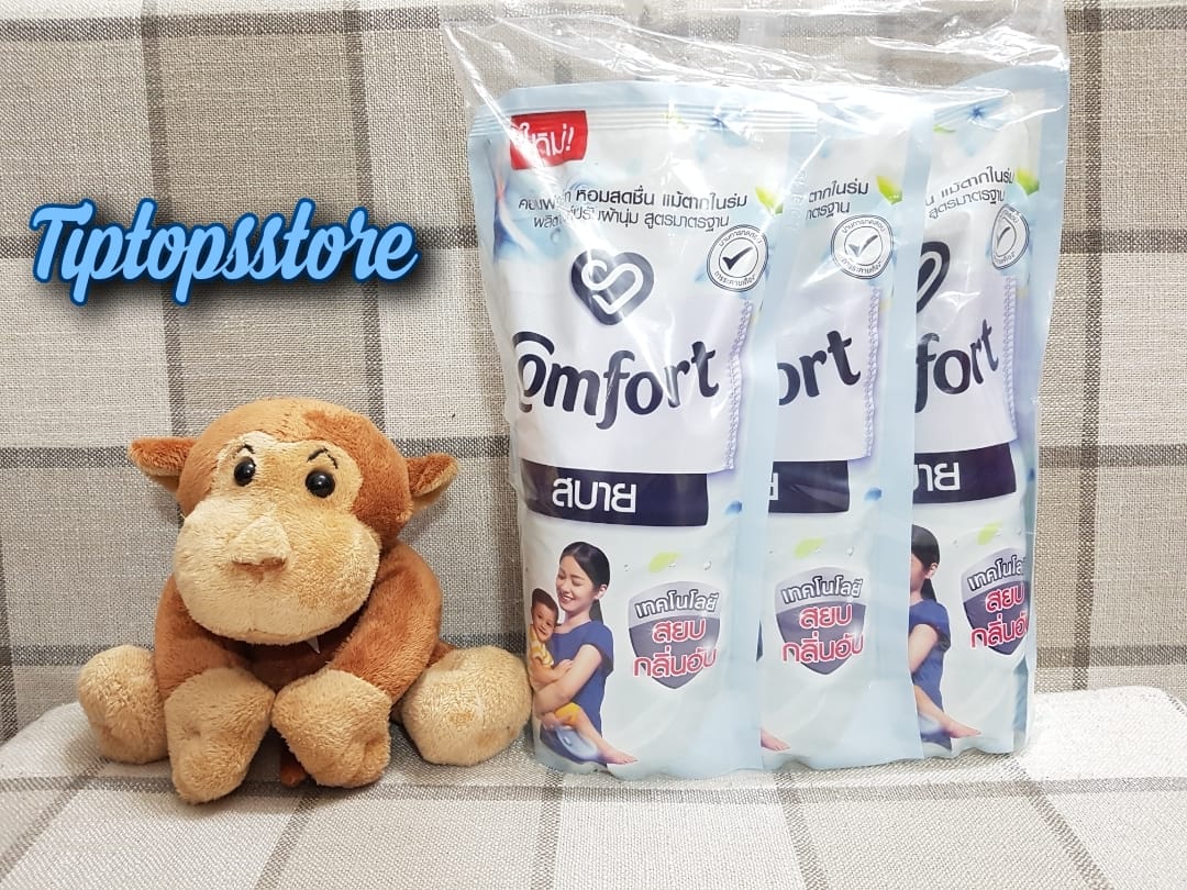 NƯỚC XÃ VẢI COMFORT THÁI LAN (túi 3 gói mỗi gói 580ml)