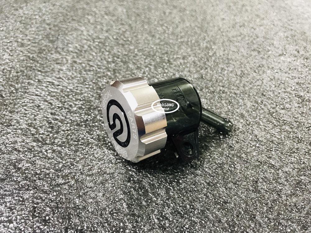 Bình dầu khói nắp CNC (màu Bạc)