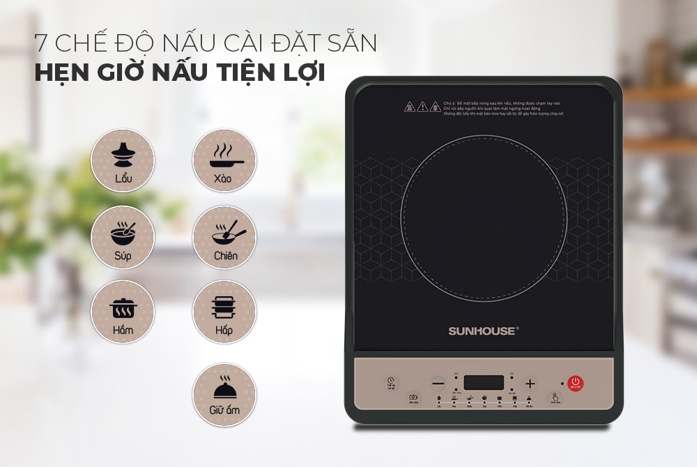 [3 NGÀY SALE ] BẾP TỪ ĐƠN SUNHOUSE SHD6160
