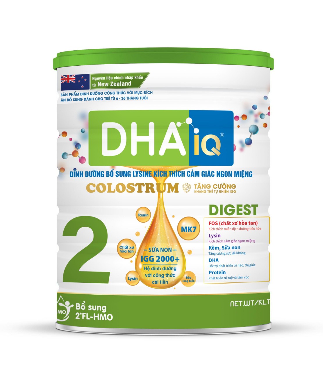 Sữa Bột DHA IQ Digest Dành Cho Bé Từ 6 - 36 Tháng