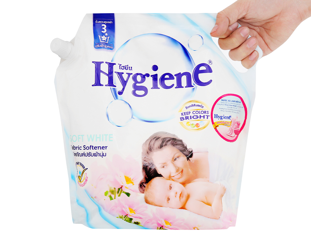 Nước xả cho bé Hygiene Soft White túi 1.8 lít