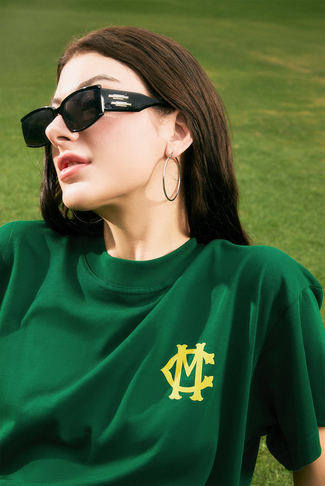 Áo phông nam MIKENCO Interlocking tshirt green