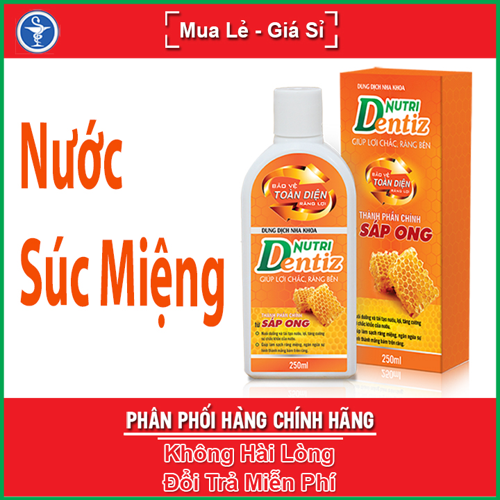 [HCM]NUTRIDENTIZ - Dung Dịch Nha Khoa Cho Răng Lợi Chắc Khỏe (Chai 250ml)