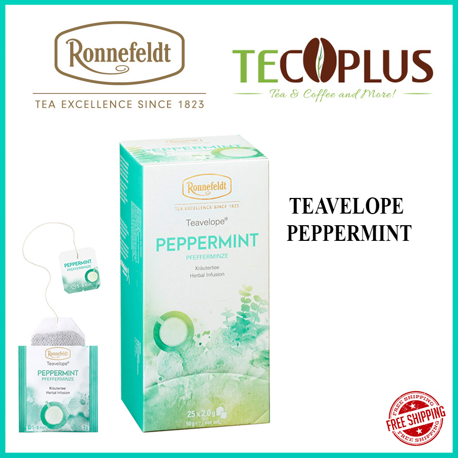 [HCM][HÀNG CHÍNH HÃNG] Trà Túi Lọc Trà Ronnefeldt tea - Teavelope Peppermint 1 hộp / 25 Sachets