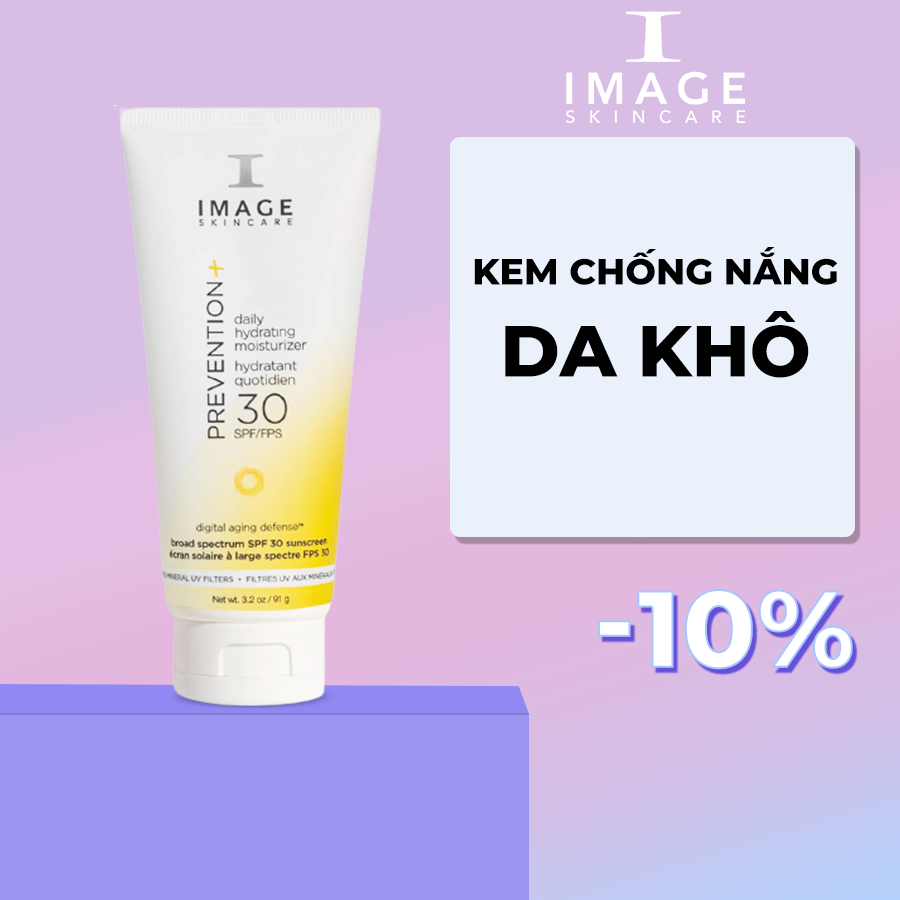 Kem Chống Nắng Cho Da Khô Chống Kia Uv Cấp Nước Làm Dịu Chống Lão Hóa Da Image Skincare Prevention+ Daily Hydrating Moisturizer +Spf30 7G