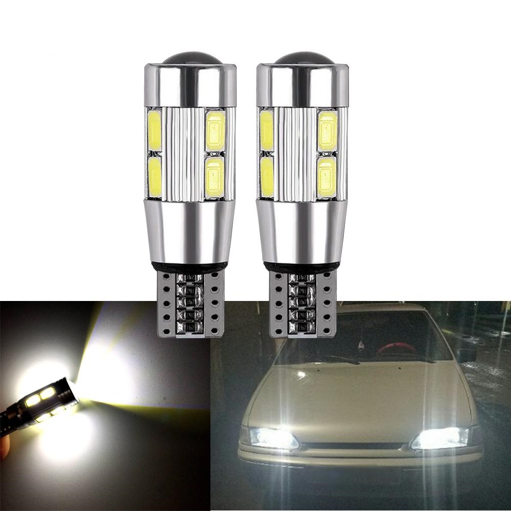 Bóng đèn led chân t10 chip 5630 10smd đèn sương mù, xi nhan, demi xe ô tô, xe máy