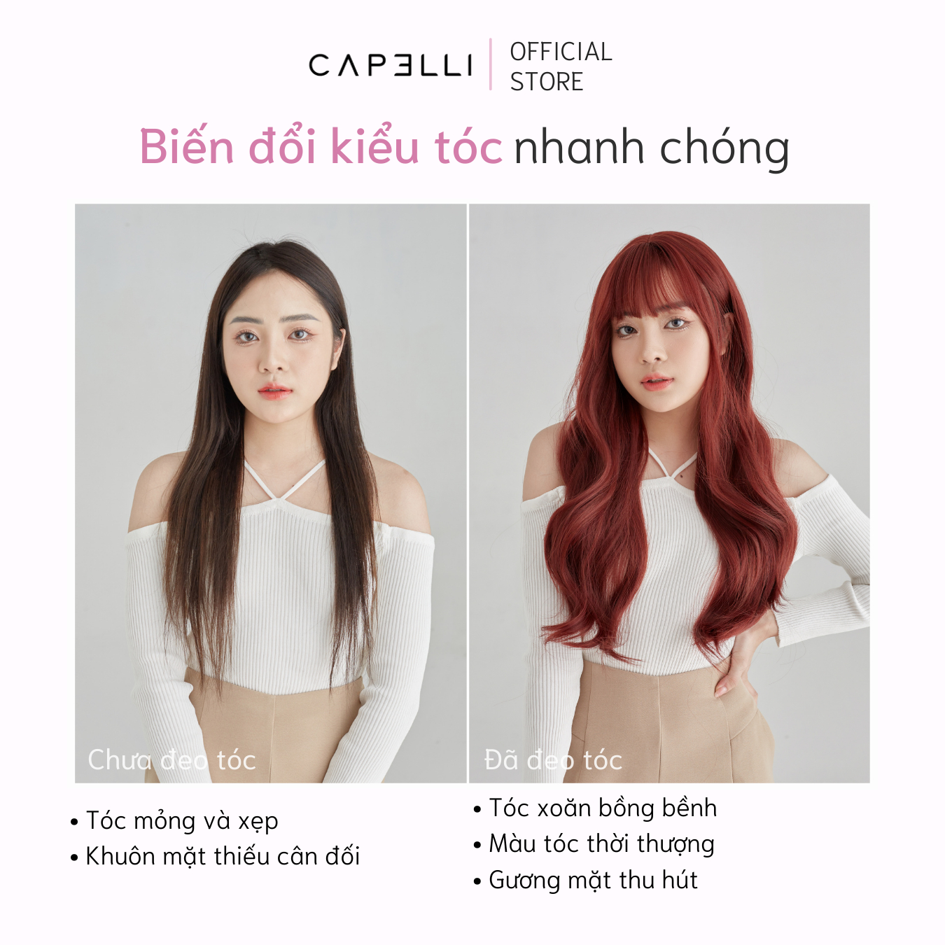 Tóc Cả Đầu CAPELLI Lucia Wig