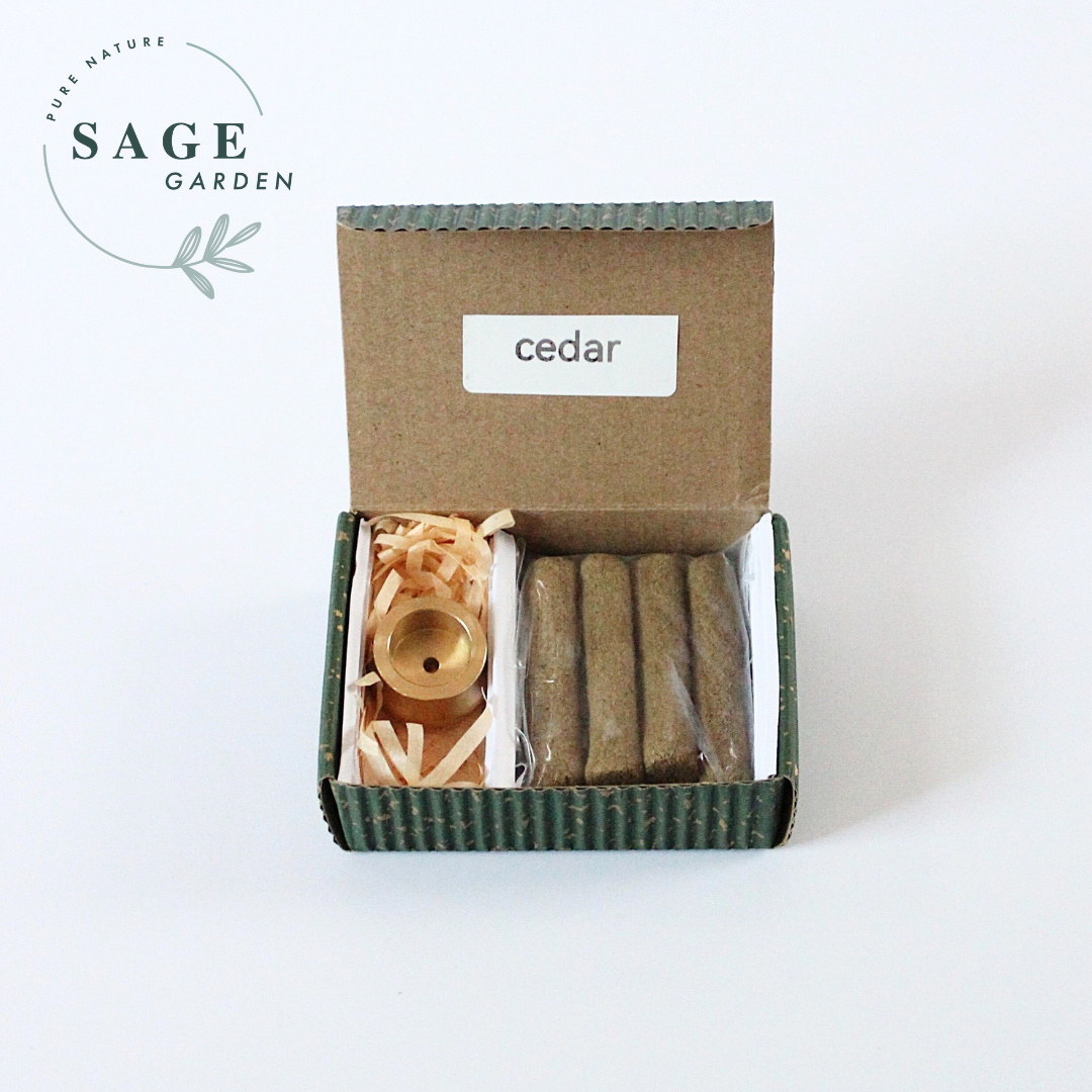 THANH HƯƠNG NÉN 5cm (Palo Santo, White Sage, Cedar)_SAGE GARDEN
