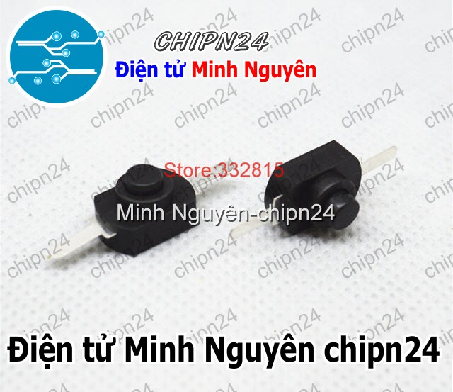 [3 cái] (F103.6) Công tắc đèn pin 2P 1208YD Đen - HH002842