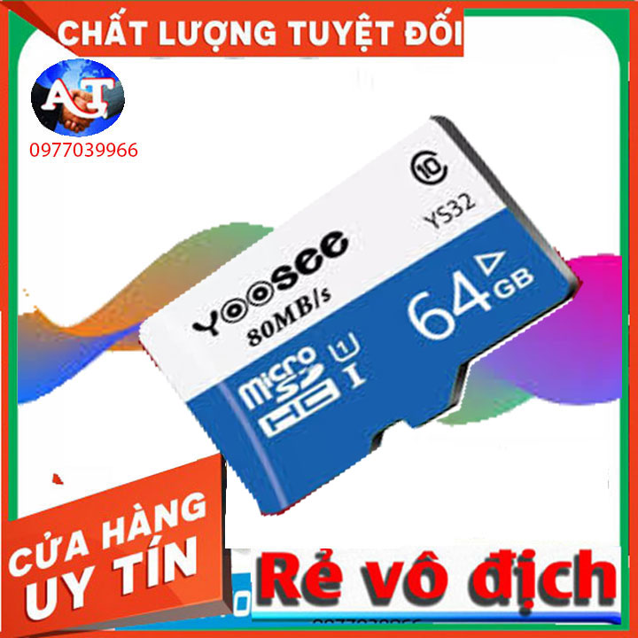 Thẻ Nhớ Yoosee - 64Gb 32gb chuyên dụng cho camera giát sát ip yoosee carecam