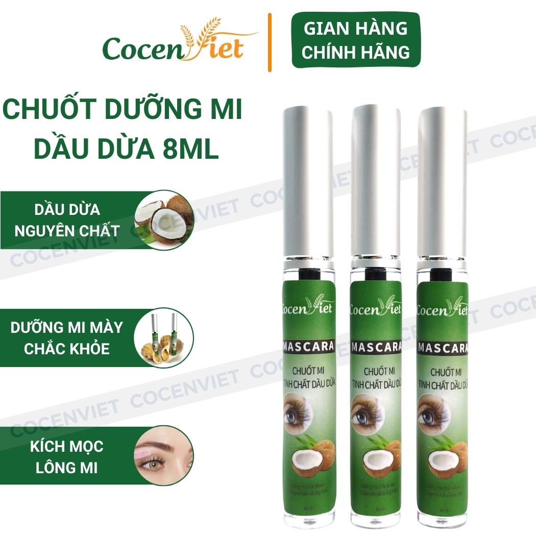 Mascara sharpener, sharpener shirt coconut oil nourishing eyelashes Strong help long and thick beauty more with coconut oil pure CMDD01 cocen