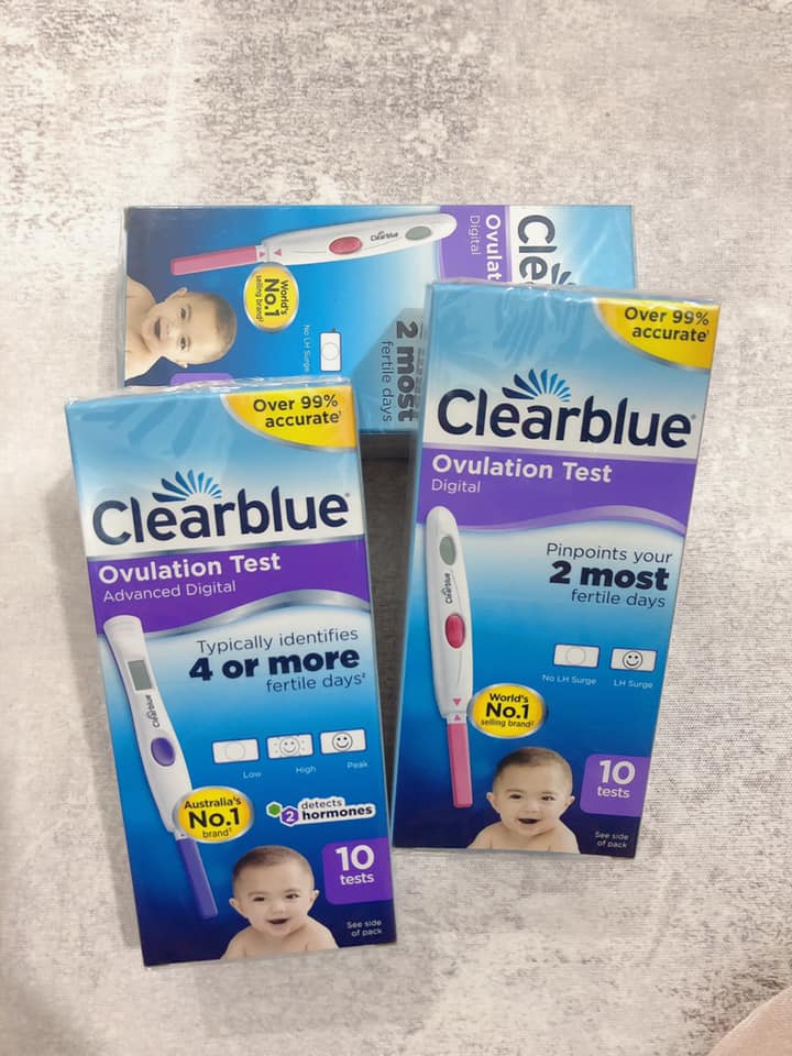 QUE THỬ RỤNG TRỨNG CLEARBLUE 4 or more