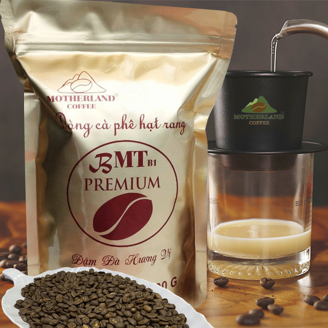Cà phê rang xay nguyên chất Motherland gói 500g