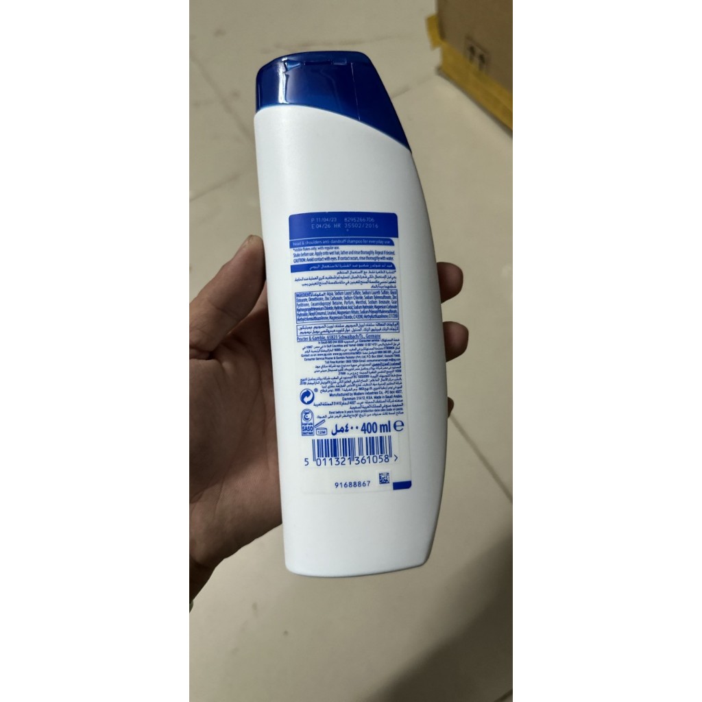 Dầu Gội Head & Shoulder cool menthol bạc hà mát rượi 850ml