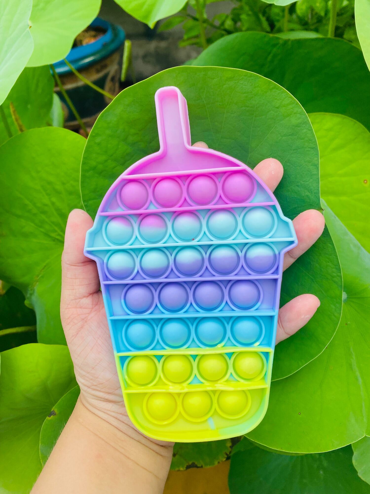 COMBO 3 pop it: pop it among us - pop it trà sữa  - pop ít kem ly