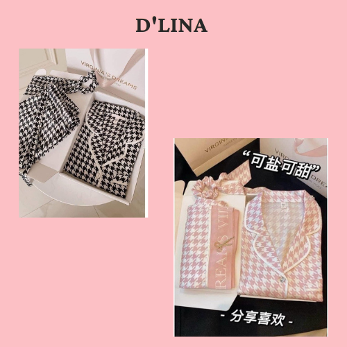 Đồ ngủ nữ pijama lụa dài tay cao cấp – B1