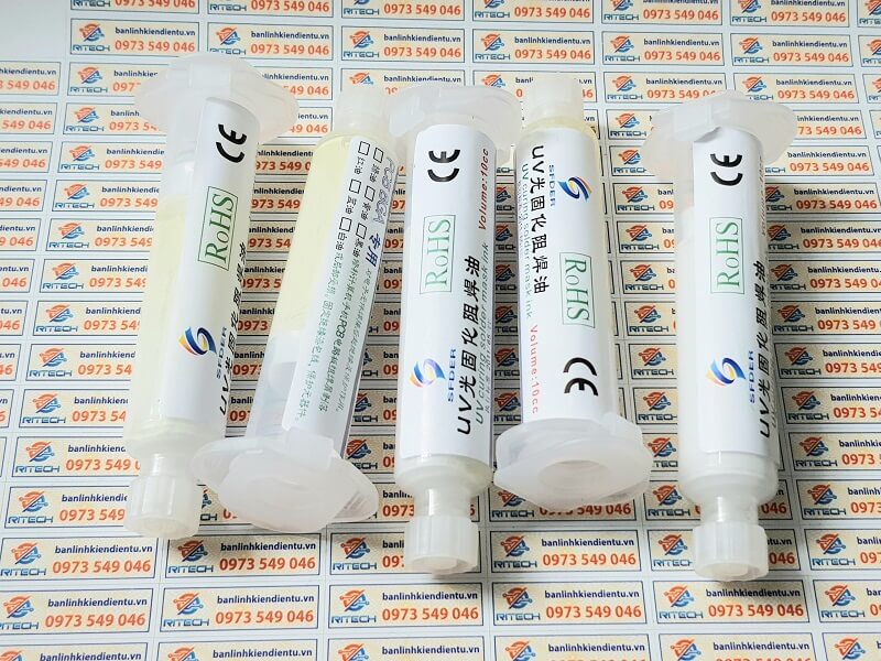 Tip phủ mạch uv màu trắng