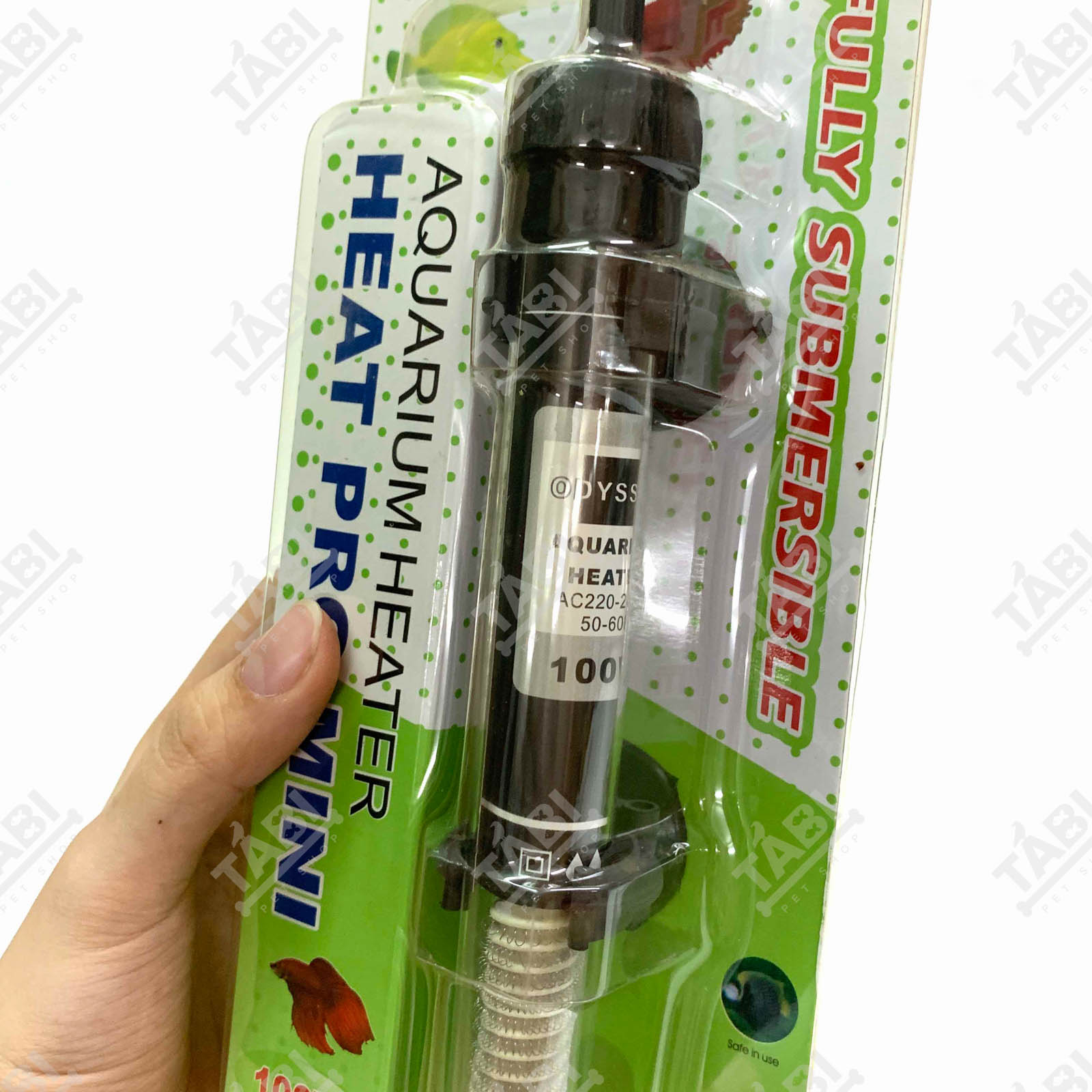 Sưởi Thuỷ Tinh 100W Cho Hồ Cá Thuỷ Sinh