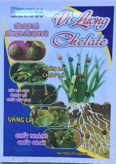 Phân bón vi lượng cây trồng dạng Chelate