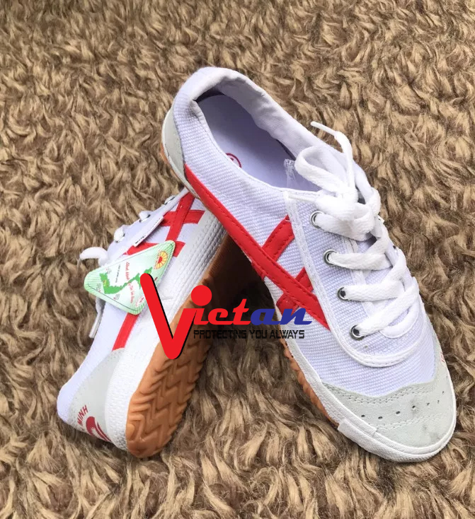 Giày bata Bình Minh Trắng Viền Đỏ