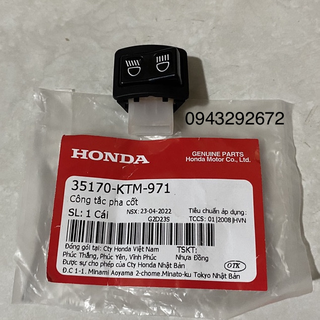 Công Tắc Pha Cốt Future Neo, Wave A100 Honda (35170KTM971)