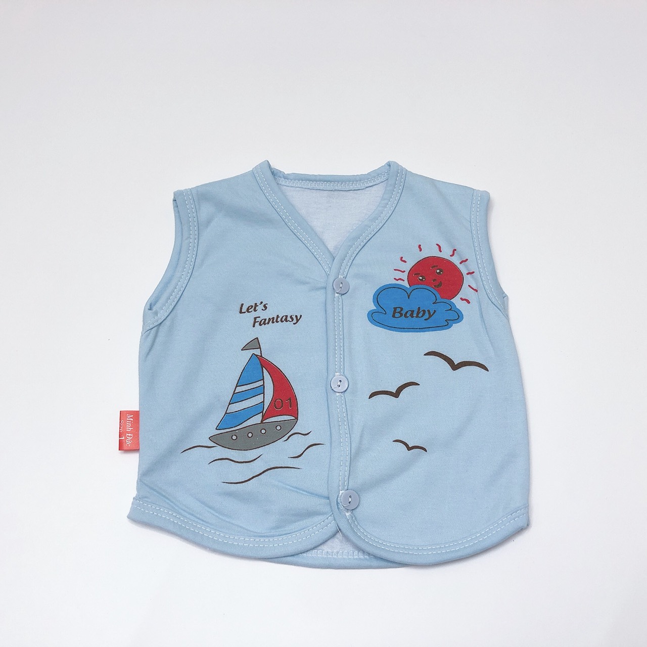 Áo Gile cotton 2 lớp cho bé