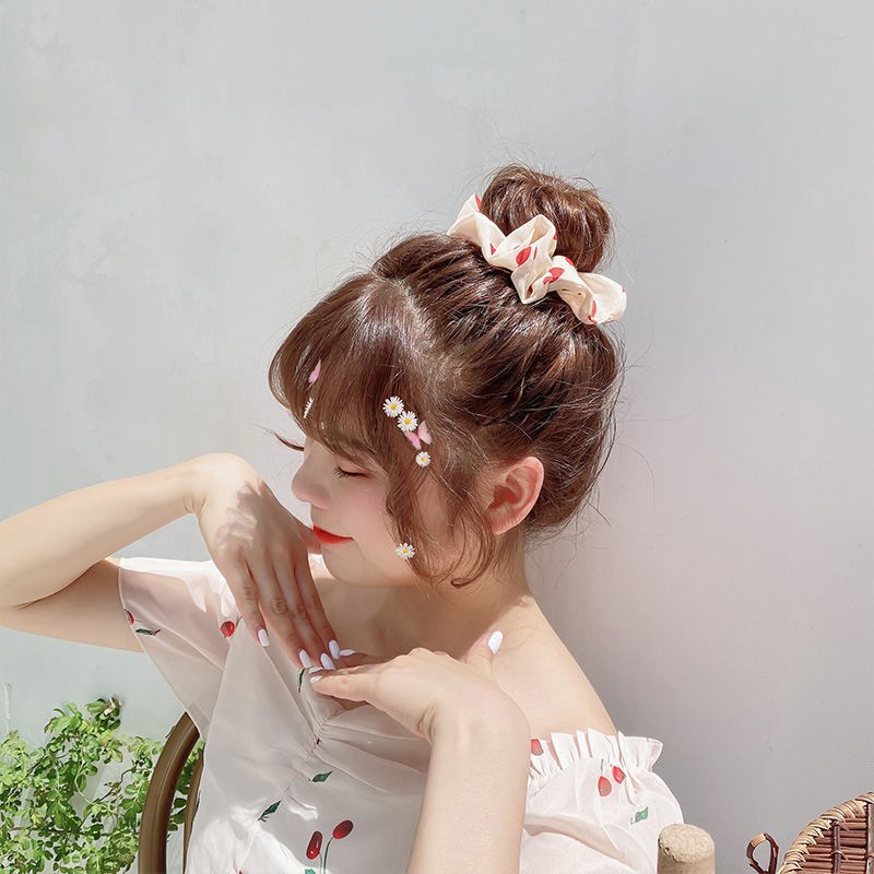 Dây Buộc Tóc Scrunchies Trái Tim Buta Sc09