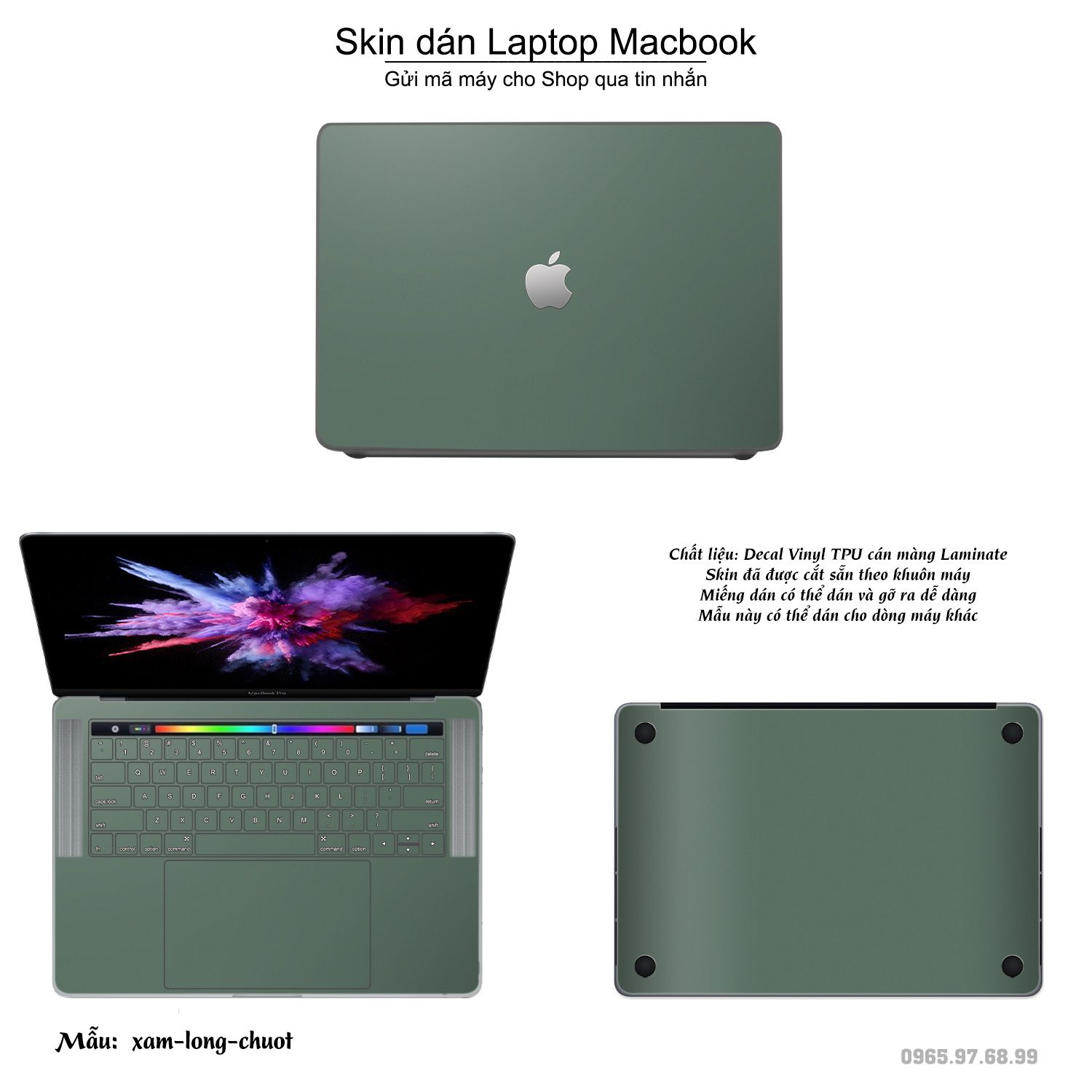 Decal Skin dán Macbook, laptop mẫu Aluminum Chrome xám lông chuột (inbox mã máy cho shop)