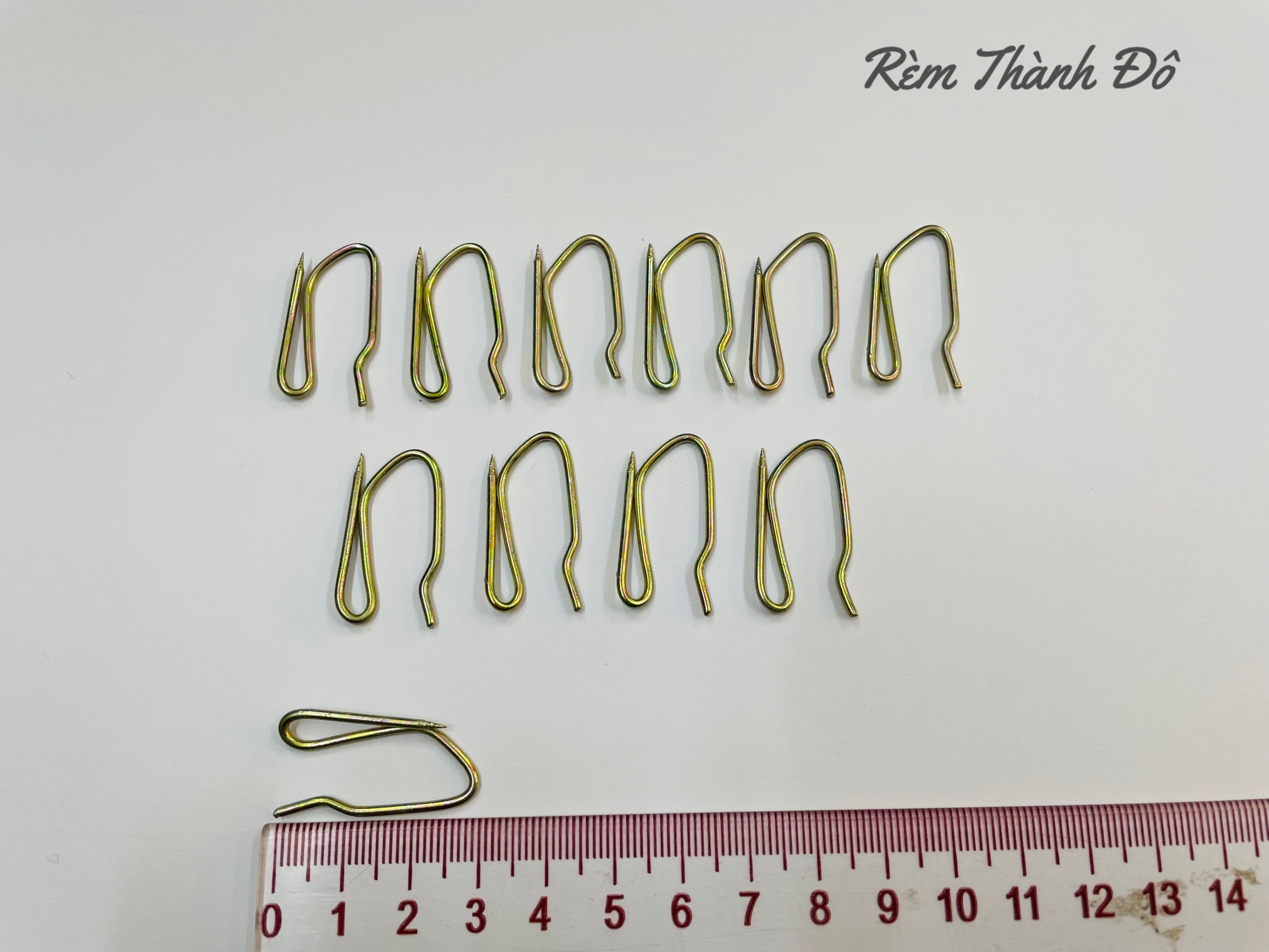Móc sắt chữ S treo rèm ( set 10 chiếc)