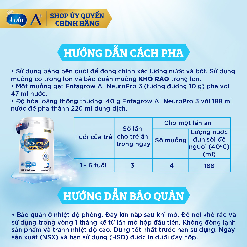Sữa Enfagrow A2 NeuroPro số 3 (800g)