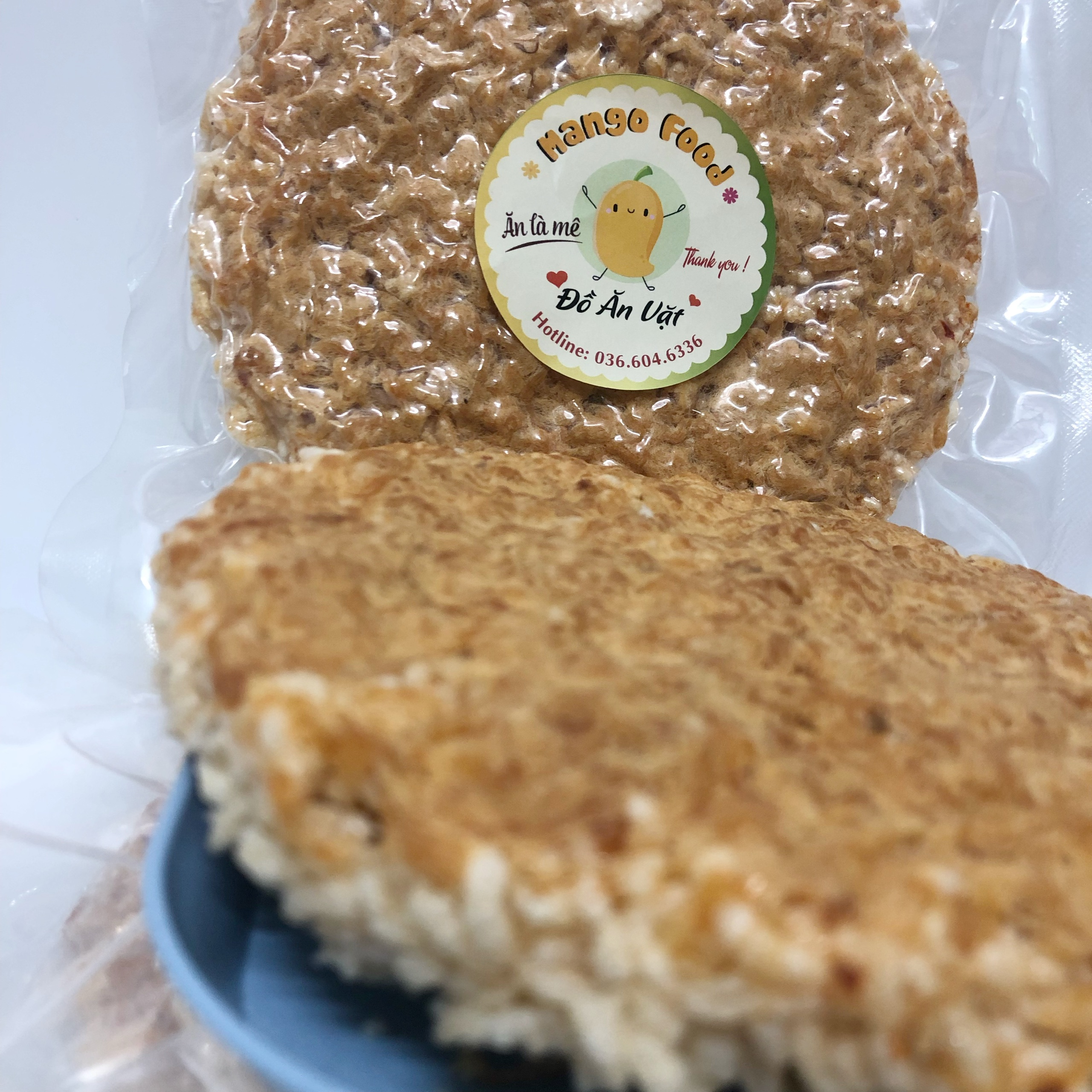 cơm cháy chà bông gói 200gr hút chân không MANGO