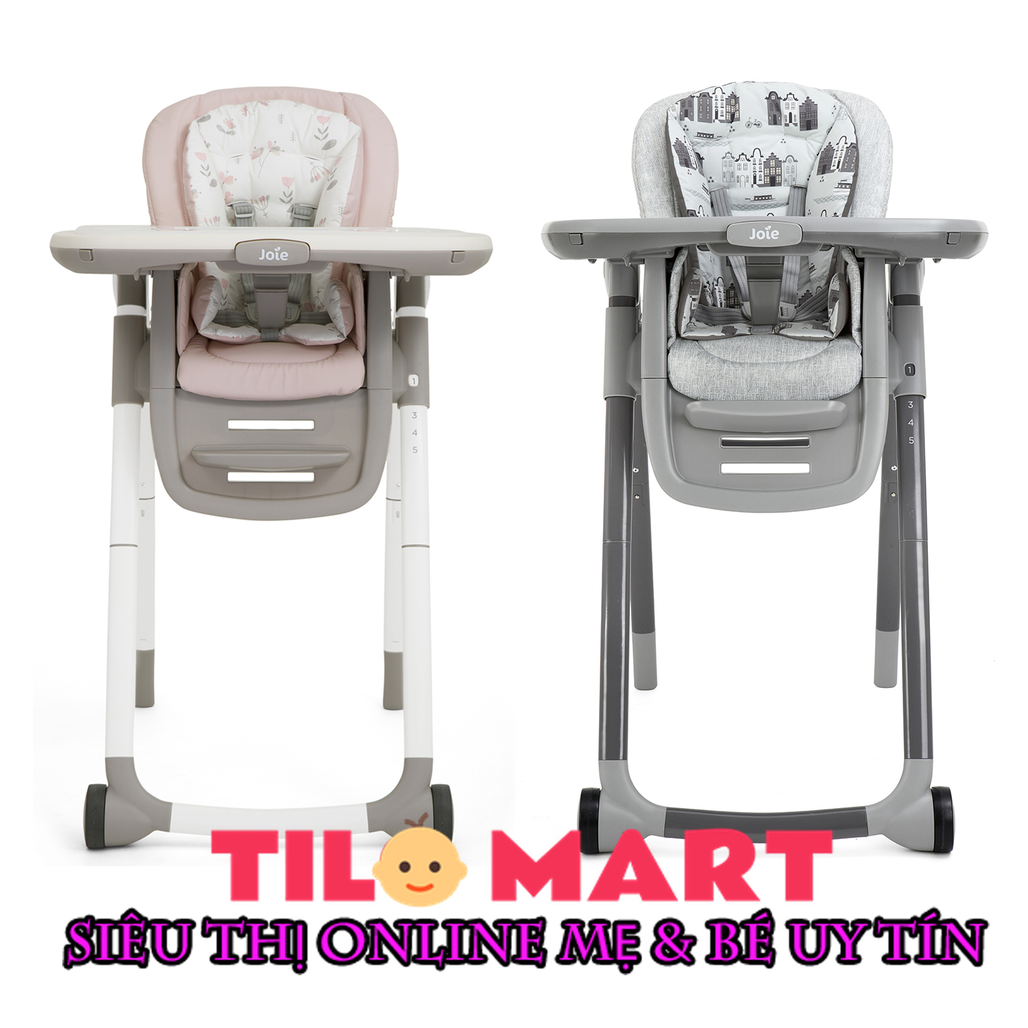 [HCM]Ghế ăn cao cấp trẻ em Joie Multiply 6 in 1