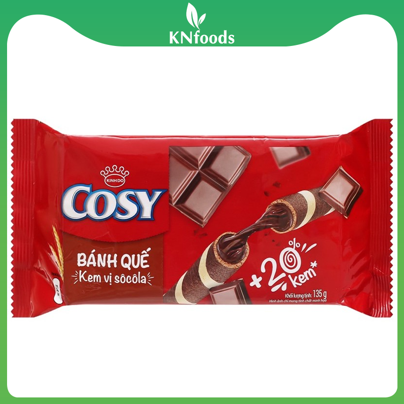 Bánh quế đủ vị (dâu, cam, dứa, socola) Cosy Kinh Đô gói 135g