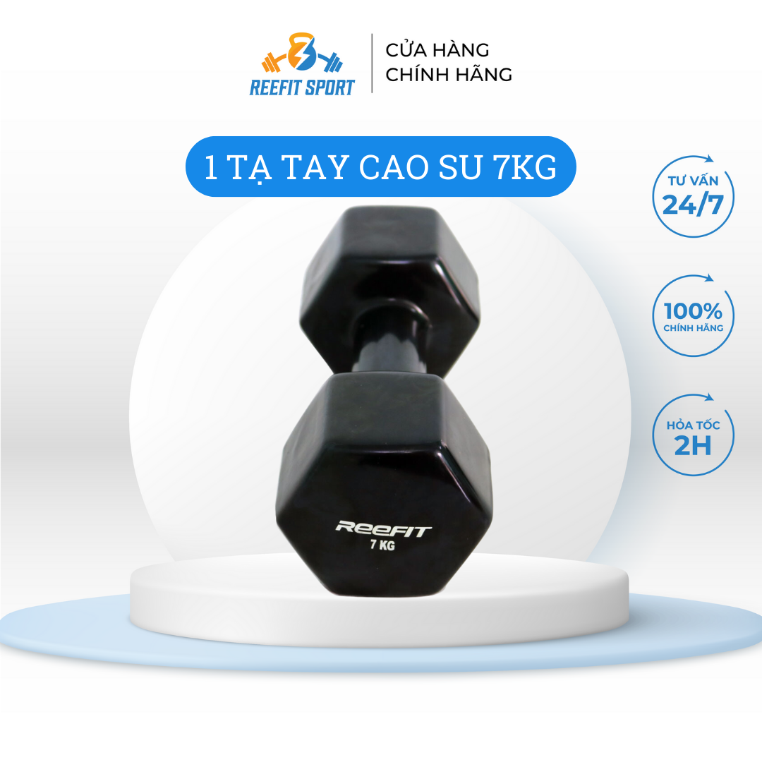 Tạ tay cao su 7kg Reefit