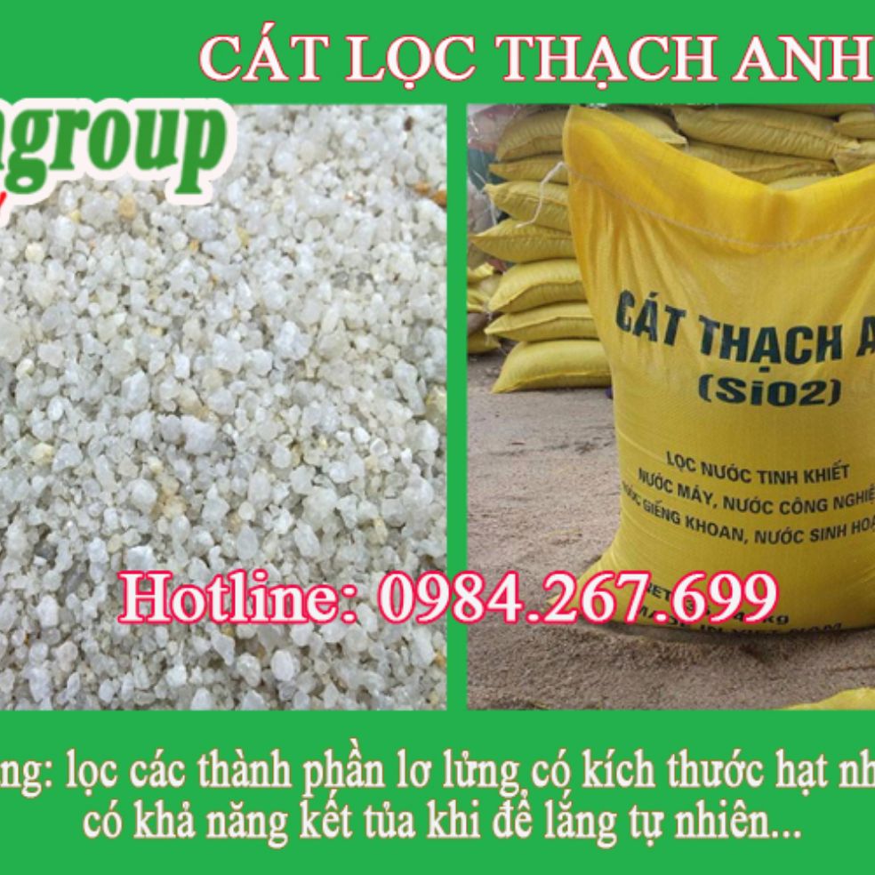 Cát, sỏi thạch anh lọc nước gói 1kg